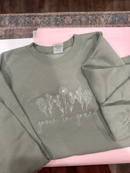 teacher tees + sweatshirts – olive and ivory